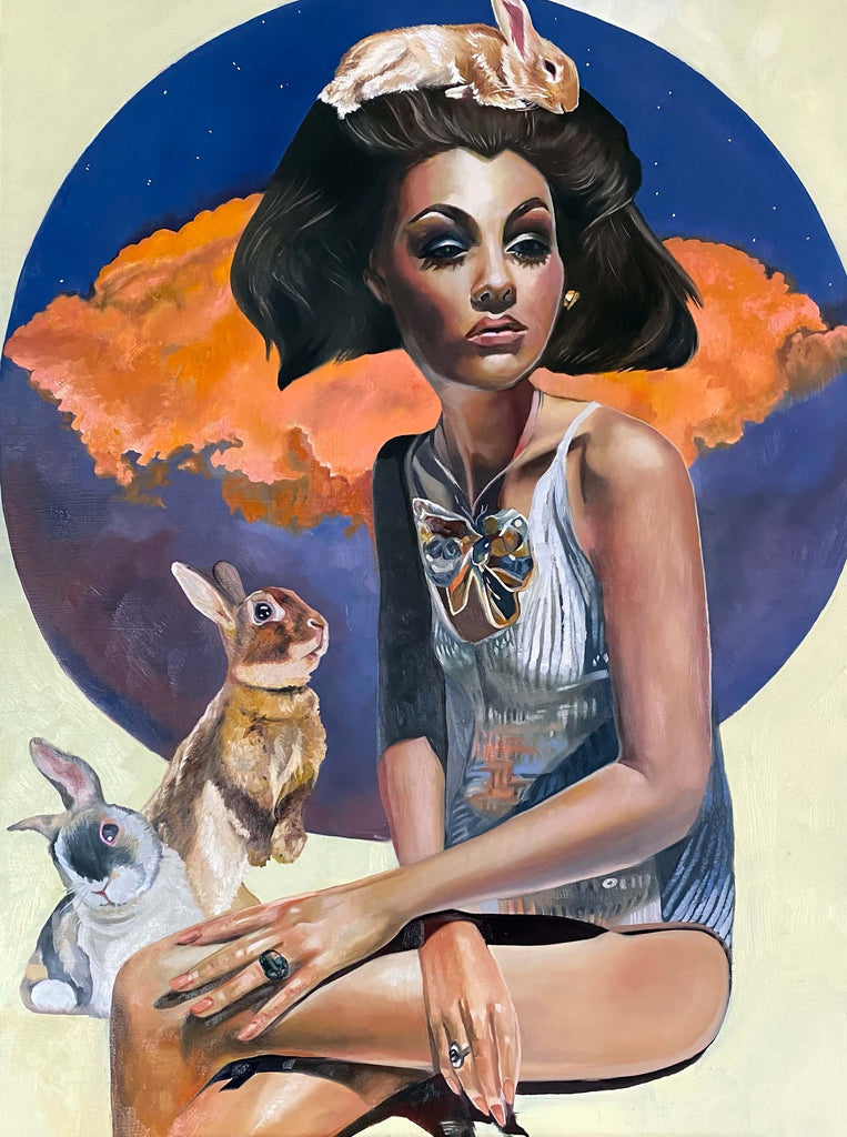 "Bunny Belle"(2023) Limited Edition Print - by Amanda Mulquiney-Birbeck