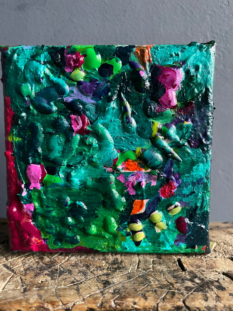 Heavily textured Mini Original Acrylic Painting