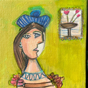 Mini Original Acrylic Painting on Canvas Board by Jasmine Rosten-Edwards