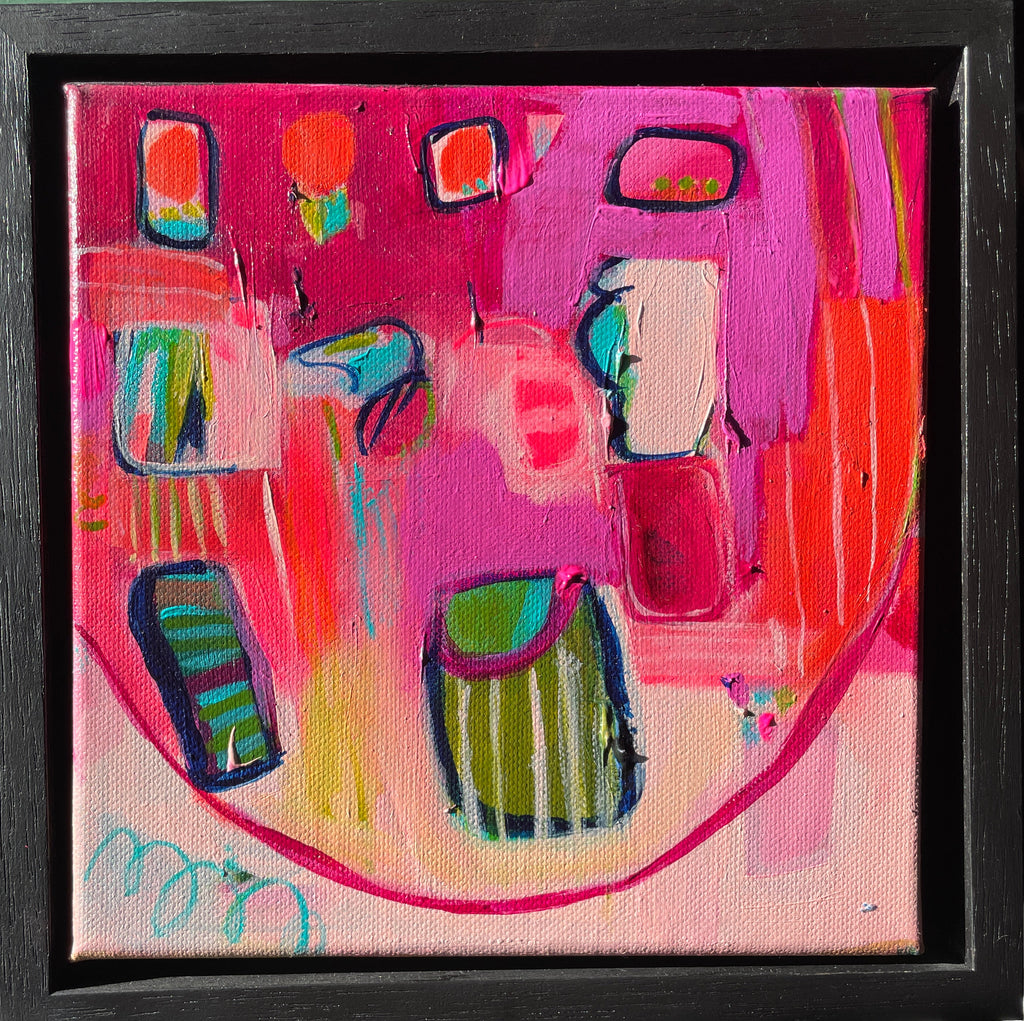 “Jewel tones” Original Acrylic painting on canvas