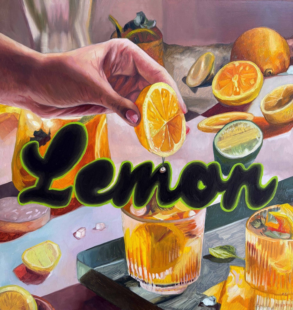 "Easy Peasy Lemon Squeezy" Limited Edition Print by Amanda Mulquiney-Birbeck