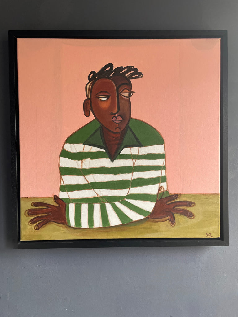 "So what?!" Framed Original Acrylic Painting on Canvas