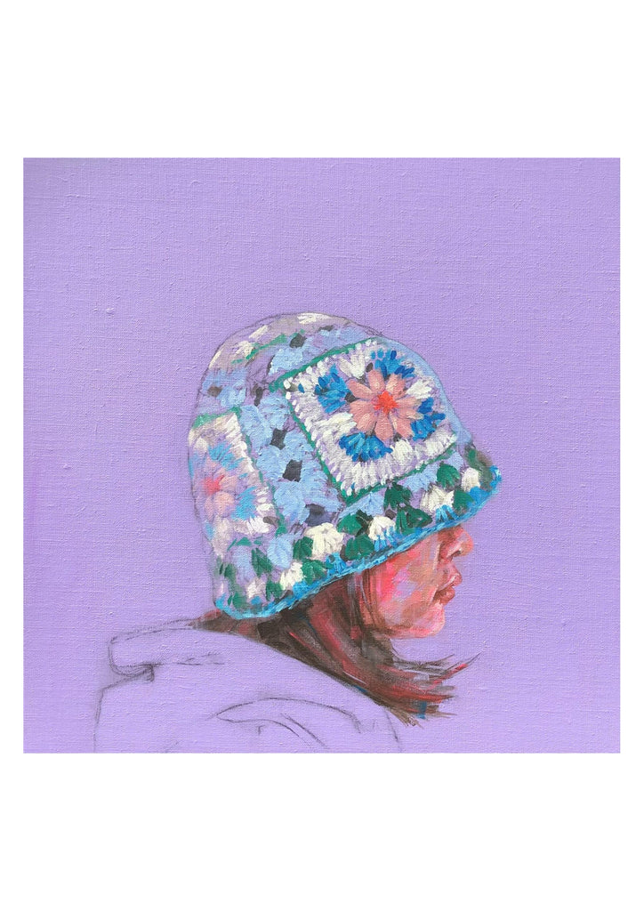 "Crochet helmet" A4 Limited Edition Fine Art Print of 10 by Flo Lee & Co