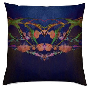 "Mother Nature's Crown" Velvet Cushion - by Francesca Skelhorn