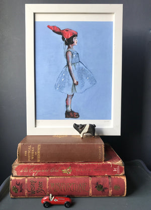 "Behind the Mask" - Hand Embellished Limited Edition Print of 10 by Flo Lee & Co