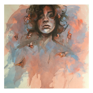 "Butterfly Thoughts" - Contemporary Original Painting by Flo Lee & Co