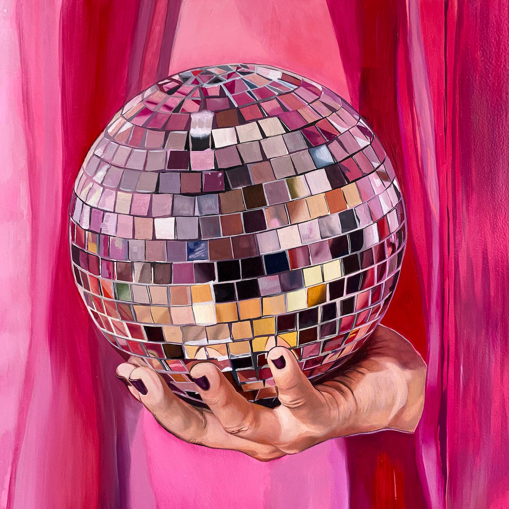 "Disco ball" Original Oil Painting by Amanda Mulquiney-Birbeck