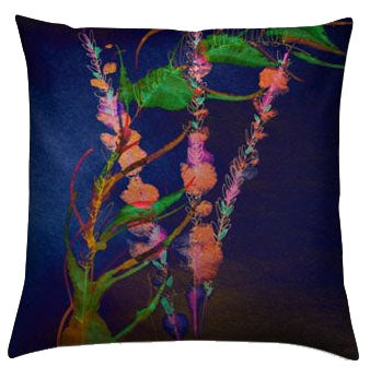 "Lavender Blue" Velvet Cushion - by Francesca Skelhorn