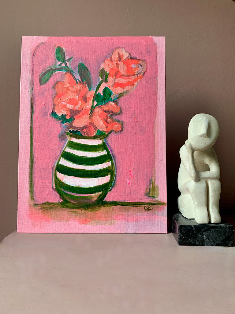 "Les Fleur" Original Acrylic Painting on Board