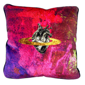 Sunset Tones Limited Edition Velvet Cushion - by Emily Penfold