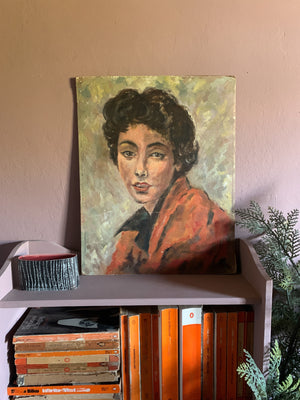 Vintage Oil Portrait