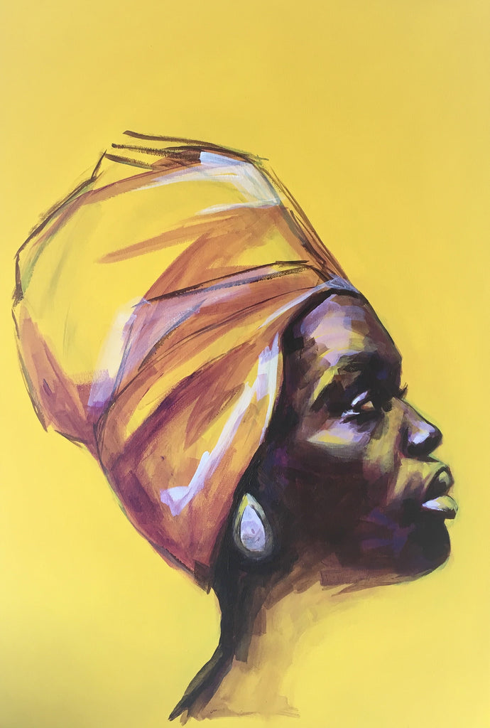 "Yellow focus”- Print by Flo Lee & Co