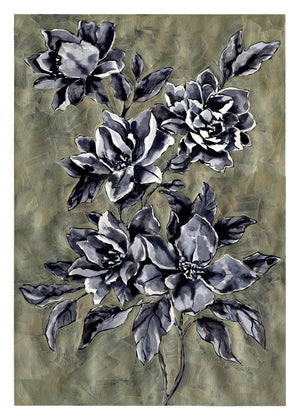 "Black & Gold  Floral #1" - by Jojo Bedell