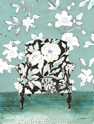 "Chair in Bloom" Original Painting - by Jojo Bedell
