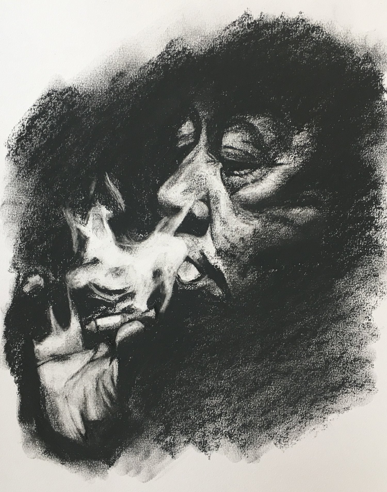 Drawing Smoke With Charcoal